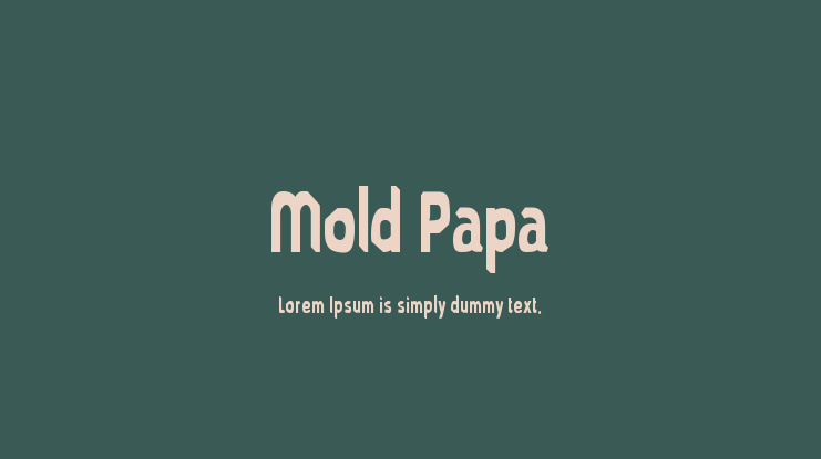 Mold Papa Font