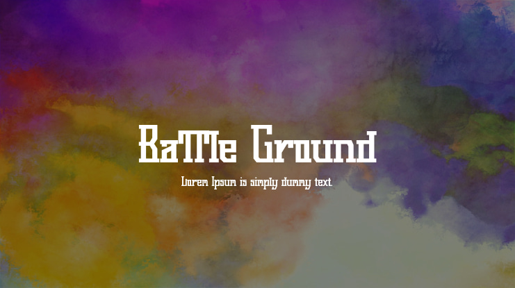 Battle Ground Font