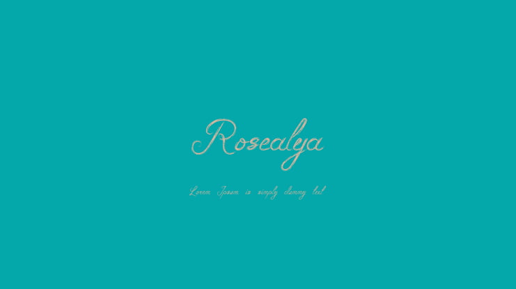 Rosealya Font
