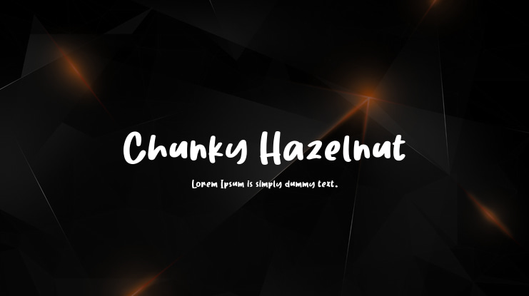 Chunky Hazelnut Font