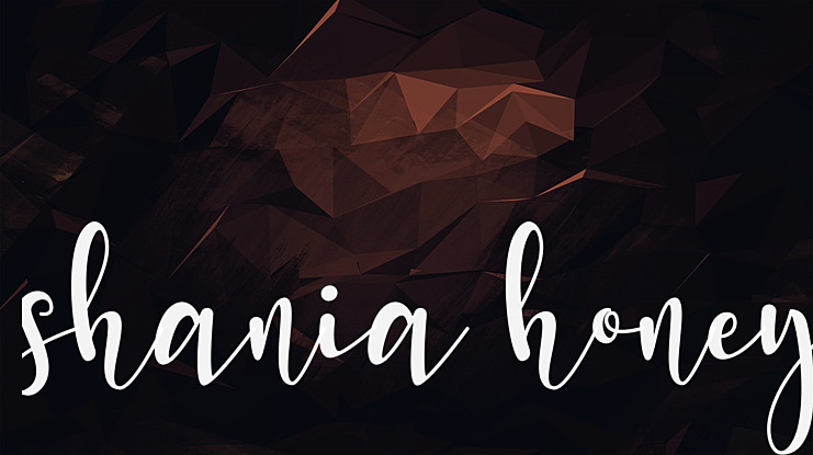shania honey Font