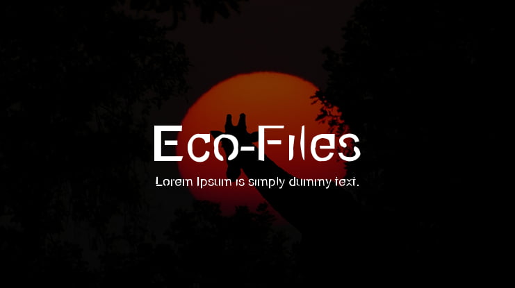 Eco-Files Font Family