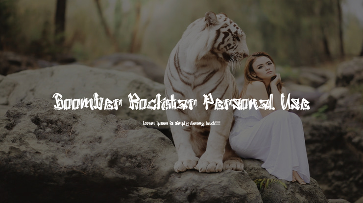 Boomber Rockstar Personal Use Font