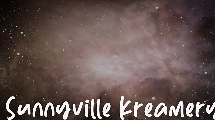 Sunnyville Kreamery Font