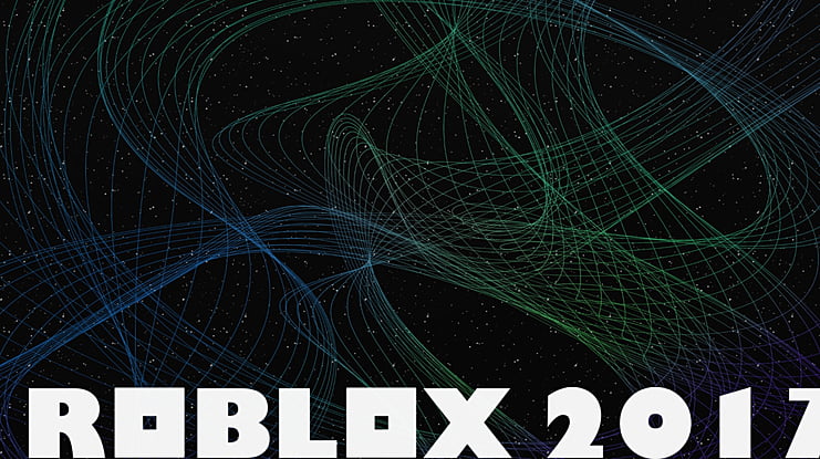 Roblox 2017 Font