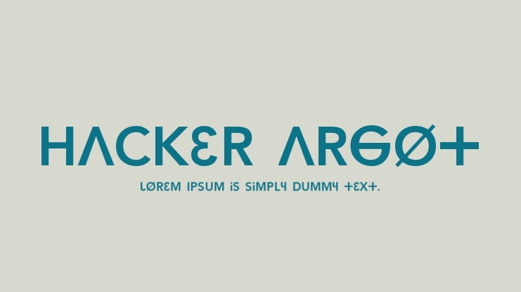 Hacker Argot Font
