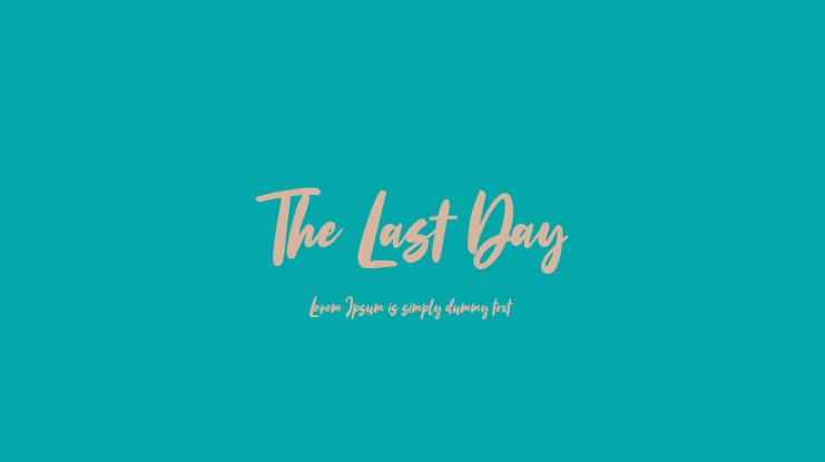 The Last Day Font