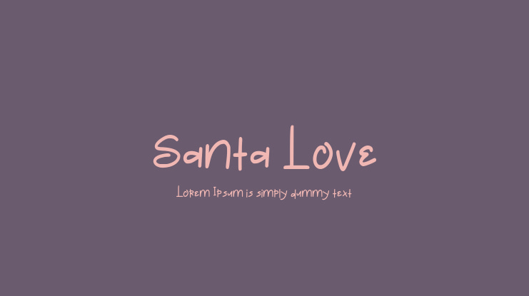 Santa Love Font