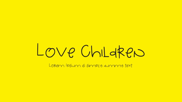 Love Children Font