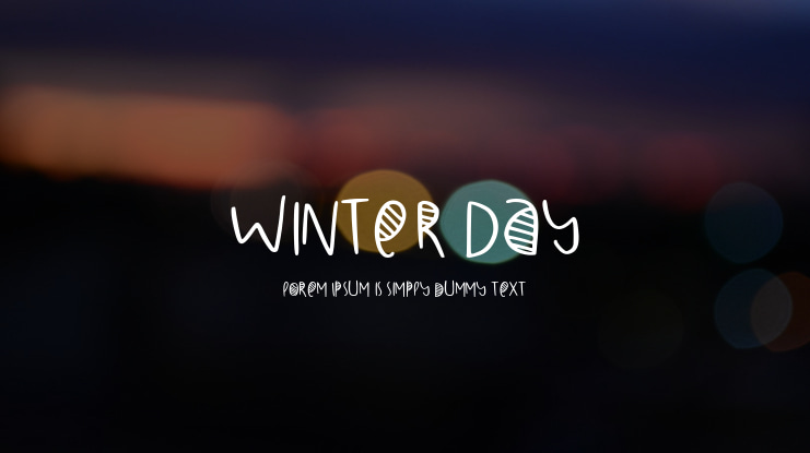 Winter Day Font