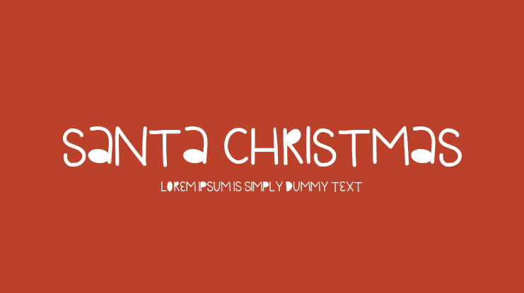Santa Christmas Font