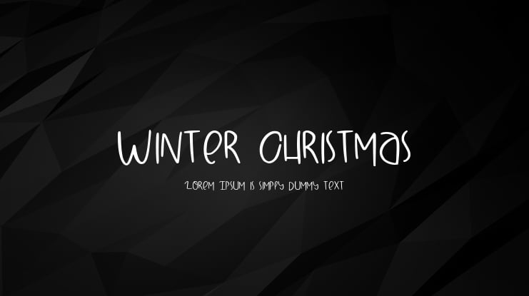 Winter Christmas Font