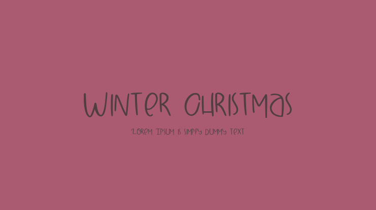 Winter Christmas Font