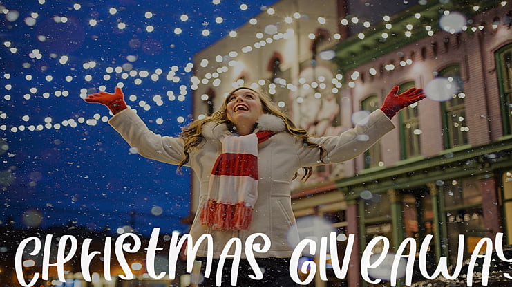 CHRISTMAS GIVEAWAY Font