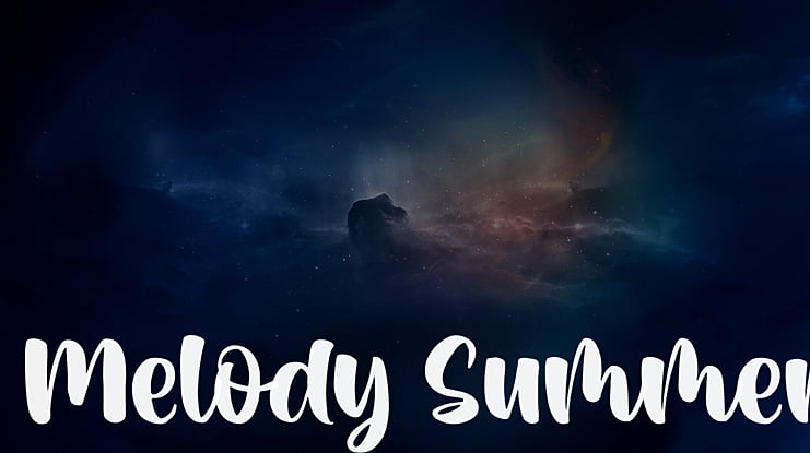 Melody Summer Font