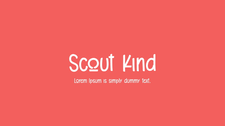 Scout Kind Font