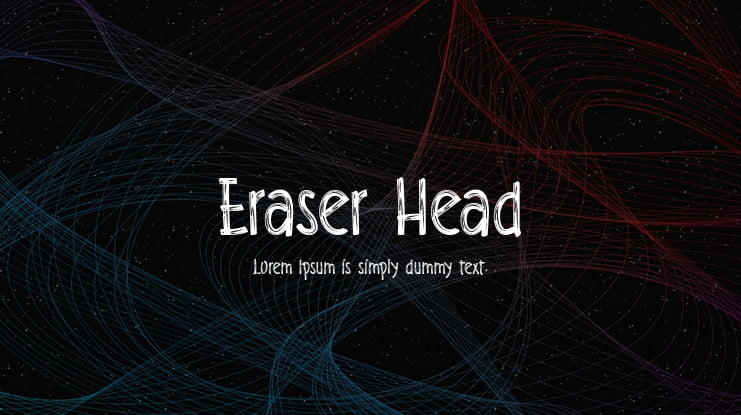Eraser Head Font