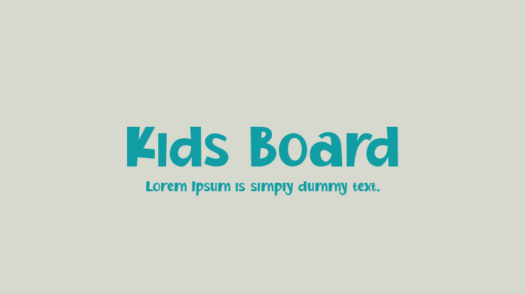 Kids Board Font