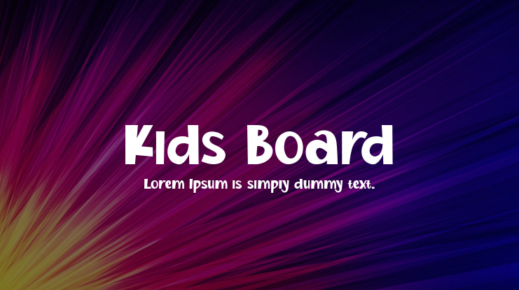 Kids Board Font