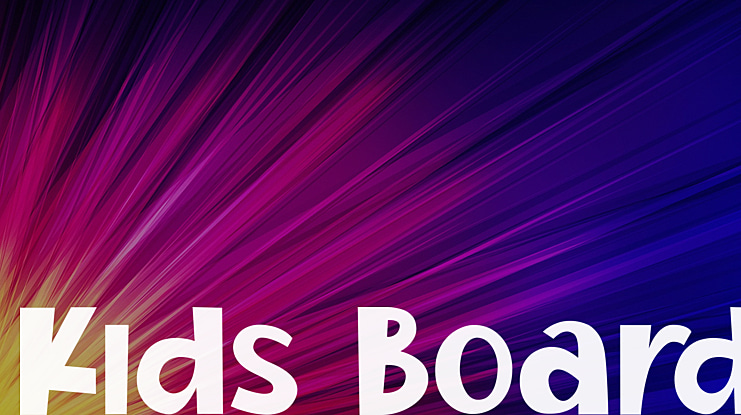 Kids Board Font