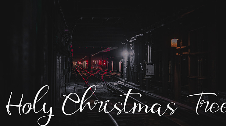 Holy Christmas Tree Font