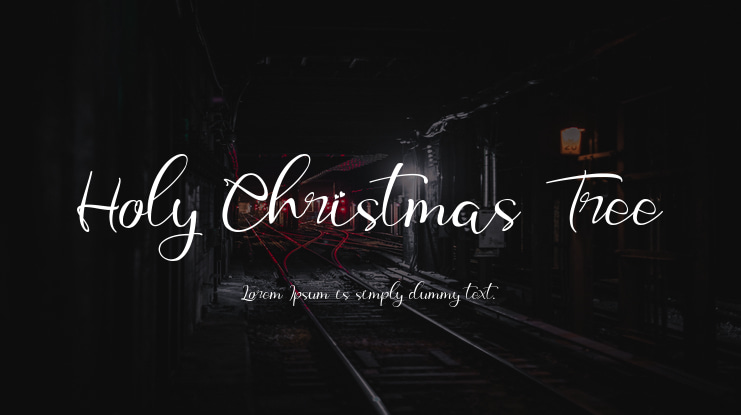 Holy Christmas Tree Font
