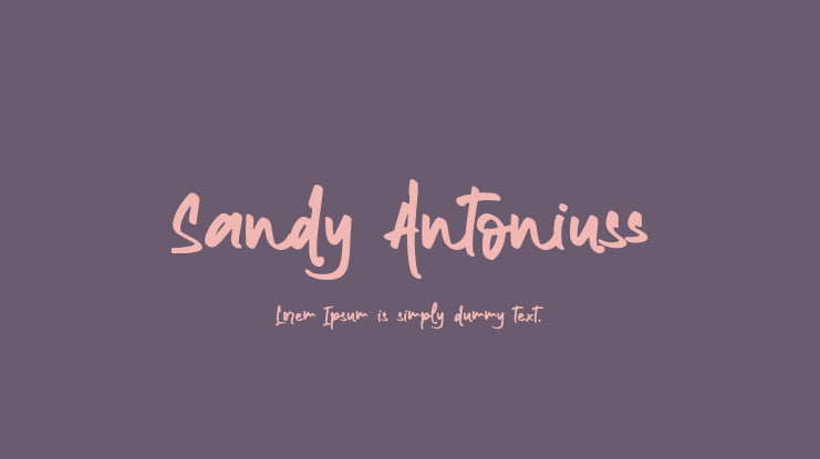 Sandy Antoniuss Font