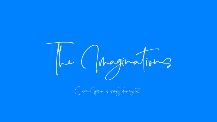 The Imaginations Font