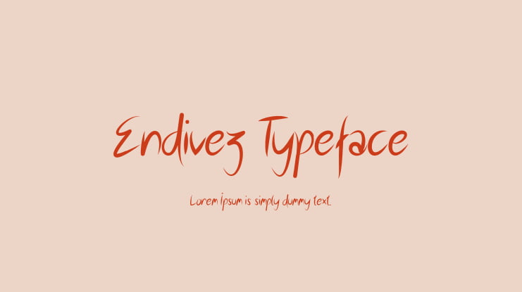 Endivez Typeface Font
