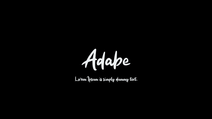 Adabe Font