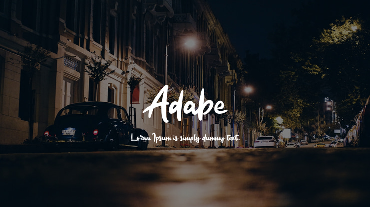Adabe Font