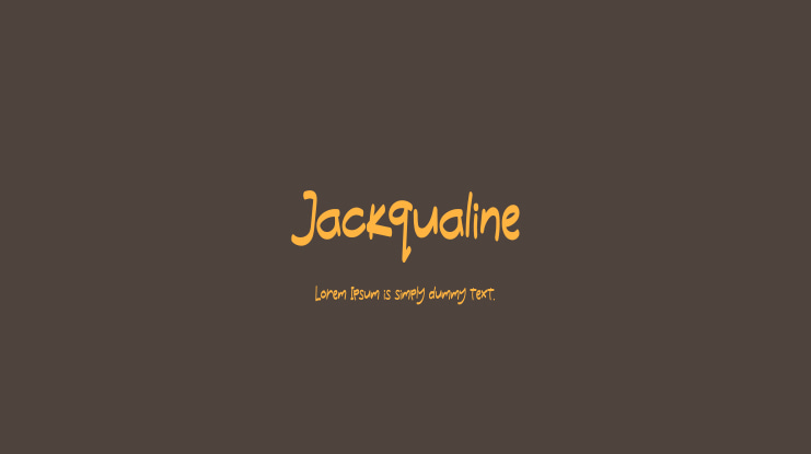 Jackqualine Font