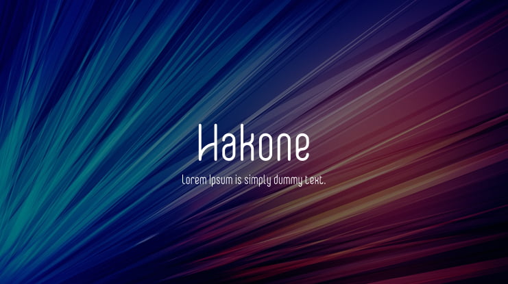 Hakone Font Family