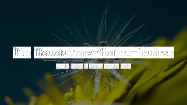 The Revolutions-Hollow-Inverse Font Family