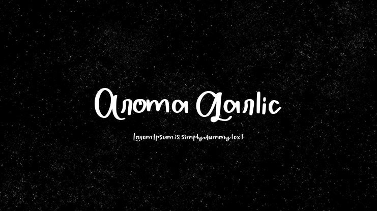 Aroma Garlic Font