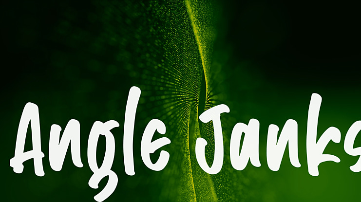 Angle Janks Font
