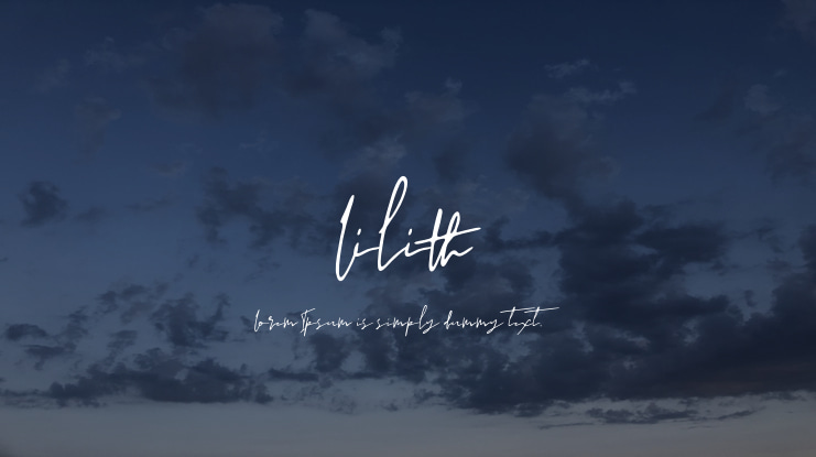 Lilith Font