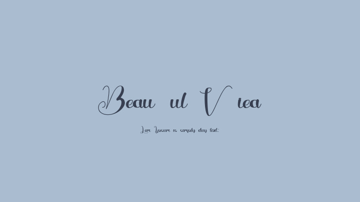 Beautiful Variella Font