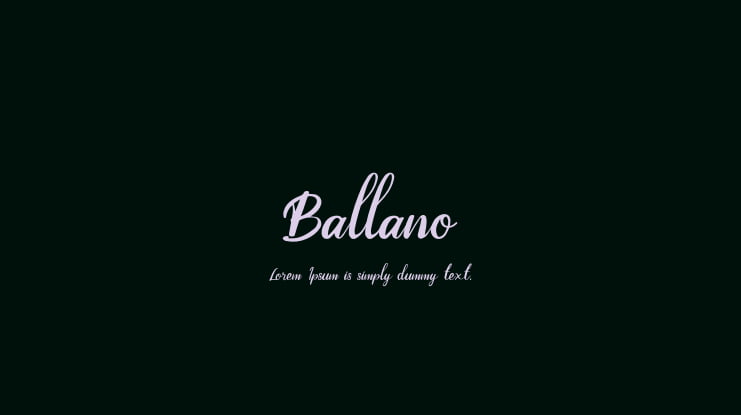 Ballano Font