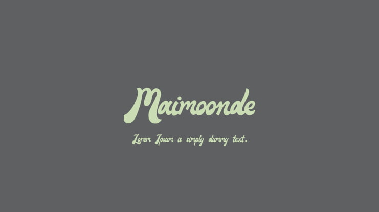 Maimoonde Font