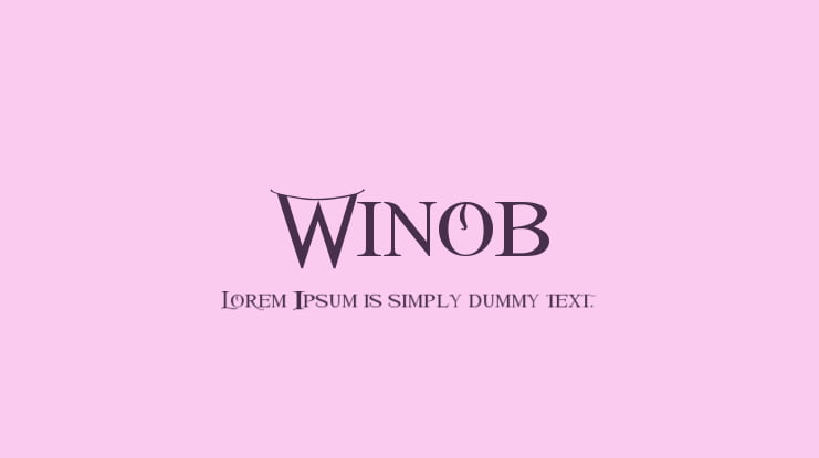 Winob Font