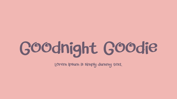 Goodnight Goodie Font