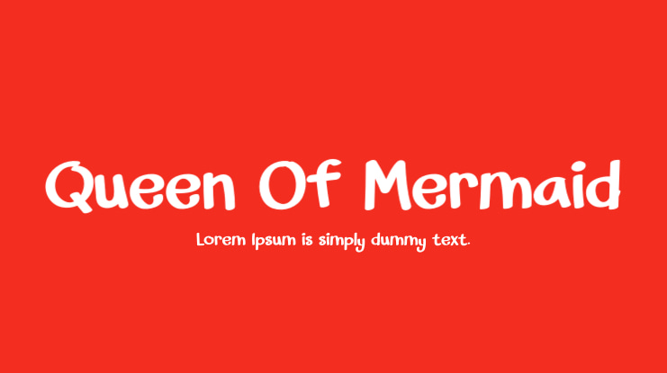 Queen Of Mermaid Font