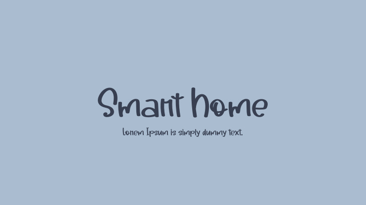 Smart Home Font