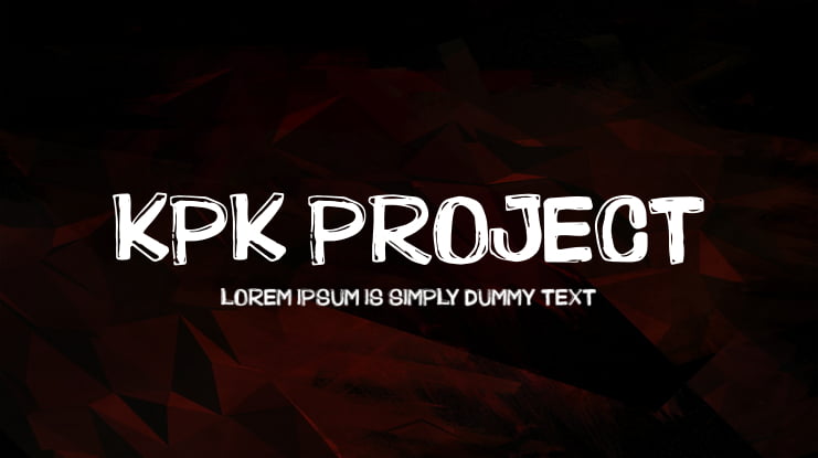 KPK Project Font