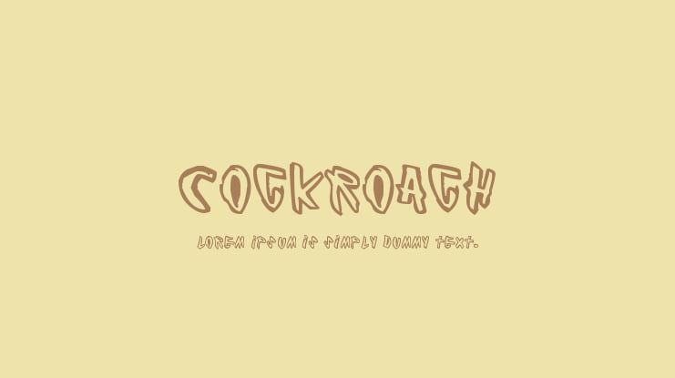 Cockroach Font