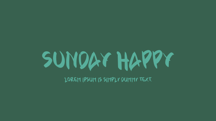SUNDAY HAPPY Font
