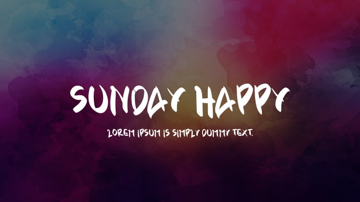 SUNDAY HAPPY Font