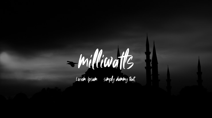 milliwatts Font