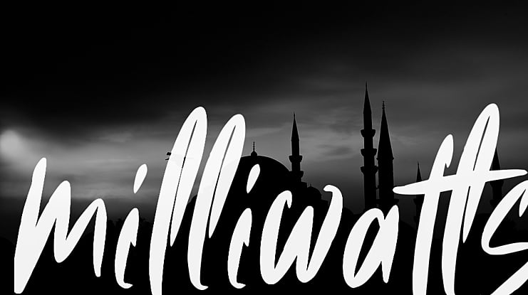 milliwatts Font